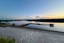 выкса.рф, Причал в Шиморском полностью показался из воды